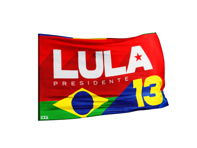 Bandeirão Lula Presidente 1,45x80cm